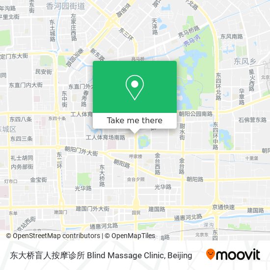 东大桥盲人按摩诊所 Blind Massage Clinic map