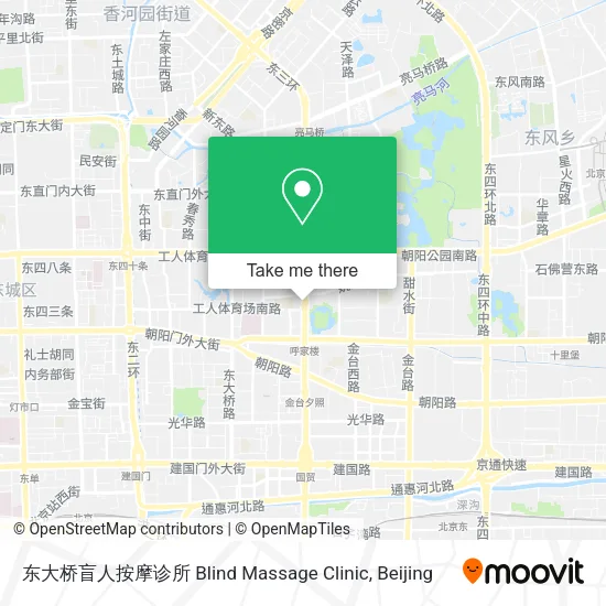 东大桥盲人按摩诊所 Blind Massage Clinic map