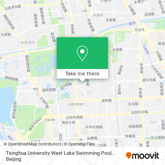 Tsinghua University West Lake Swimming Pool map