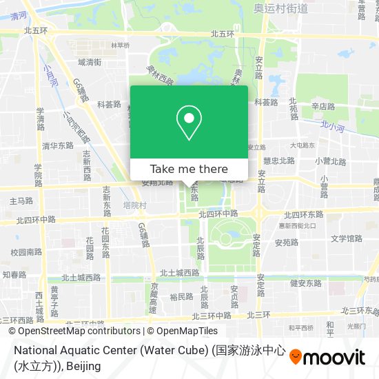 National Aquatic Center (Water Cube) (国家游泳中心 (水立方)) map