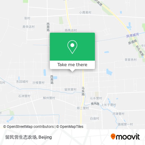 留民营生态农场 map