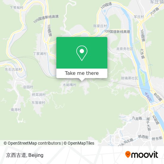 京西古道 map