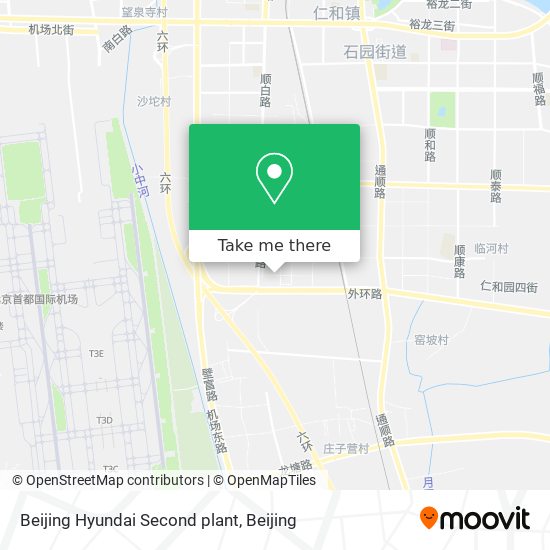 Beijing Hyundai Second plant map