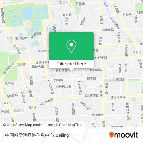 中国科学院网络信息中心 map