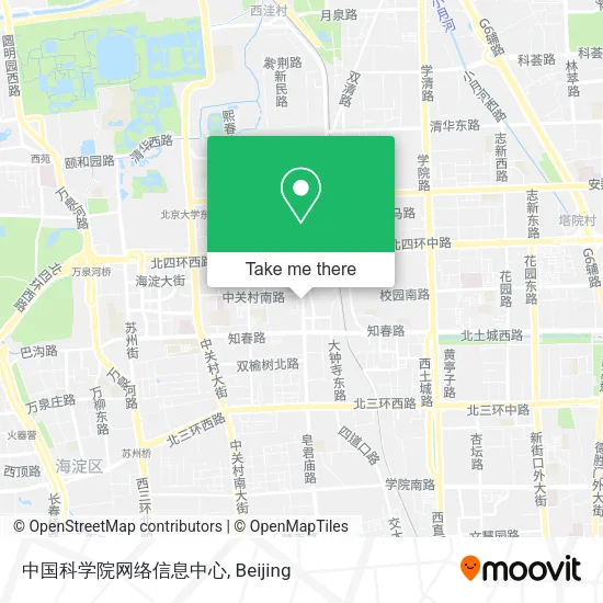 中国科学院网络信息中心 map