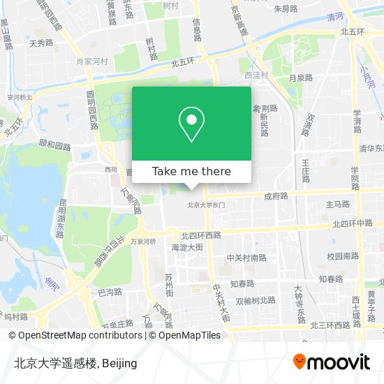 北京大学遥感楼 map