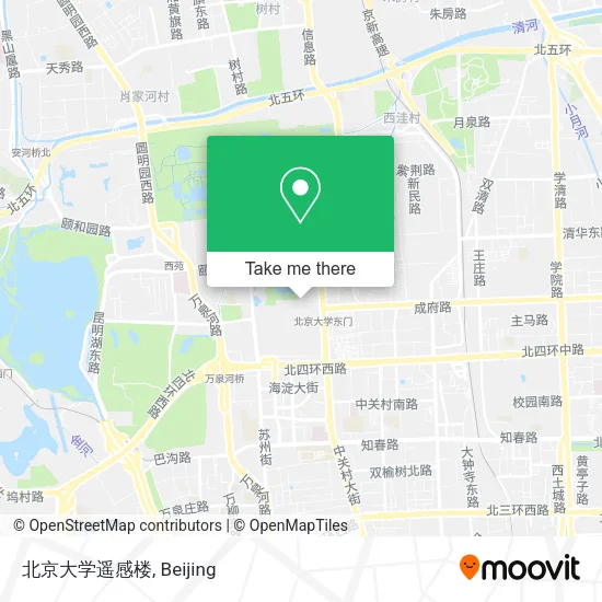 北京大学遥感楼 map