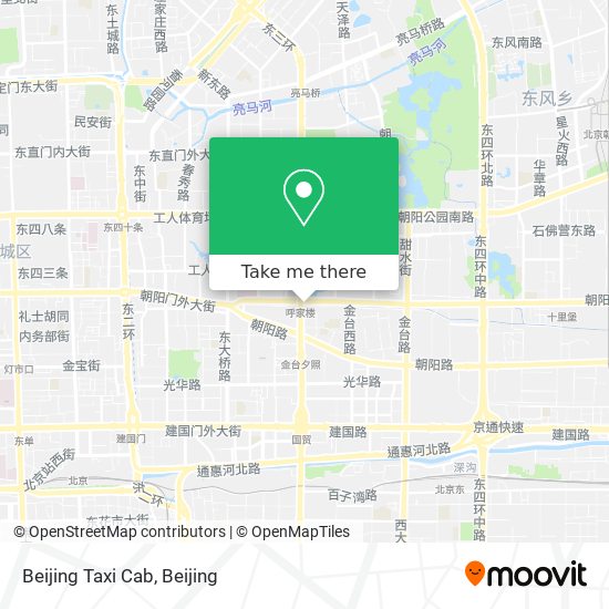 Beijing Taxi Cab map