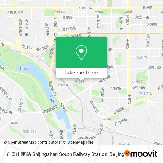 石景山南站 Shijingshan South Railway Station map