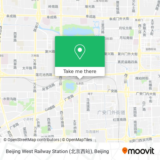 Beijing West Railway Station (北京西站) map