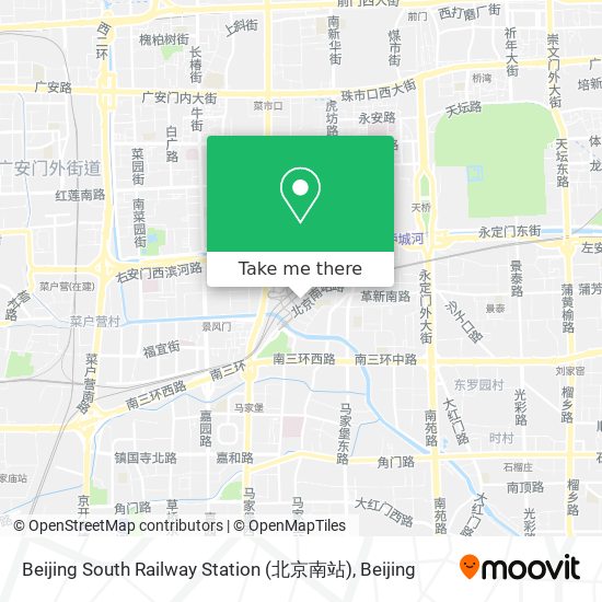 Beijing South Railway Station (北京南站) map