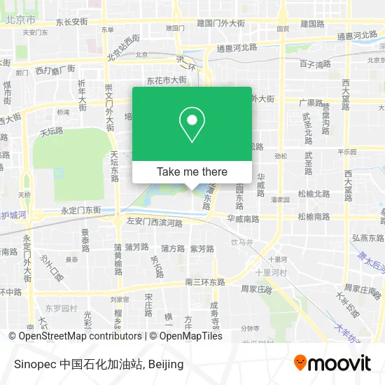 Sinopec 中国石化加油站 map