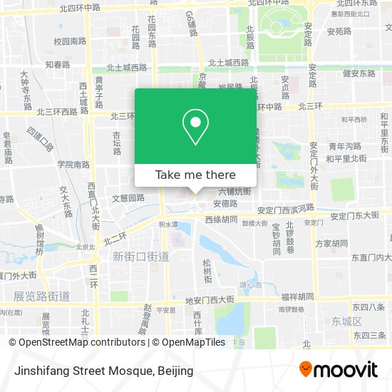 Jinshifang Street Mosque map