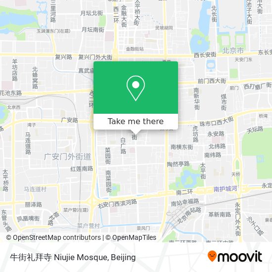 牛街礼拜寺 Niujie Mosque map