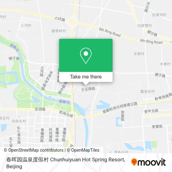 春晖园温泉度假村 Chunhuiyuan Hot Spring Resort map