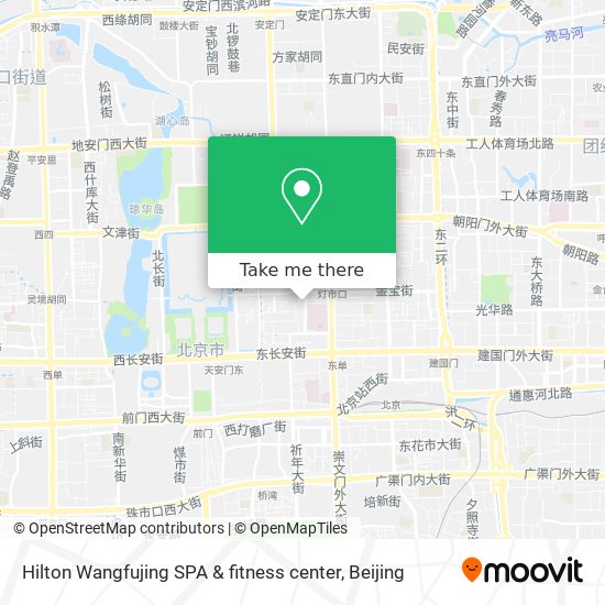 Hilton Wangfujing SPA & fitness center map