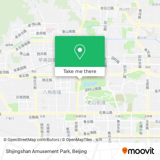 Shijingshan Amusement Park map