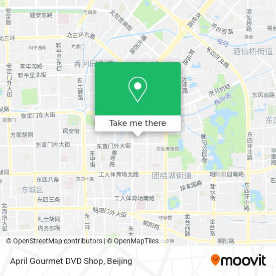 April Gourmet  DVD Shop map