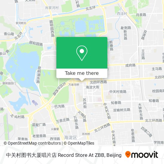 中关村图书大厦唱片店 Record Store At ZBB map