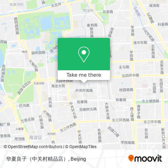 华夏良子（中关村精品店） map