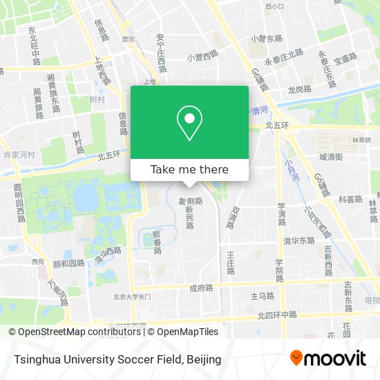 Tsinghua University Soccer Field map