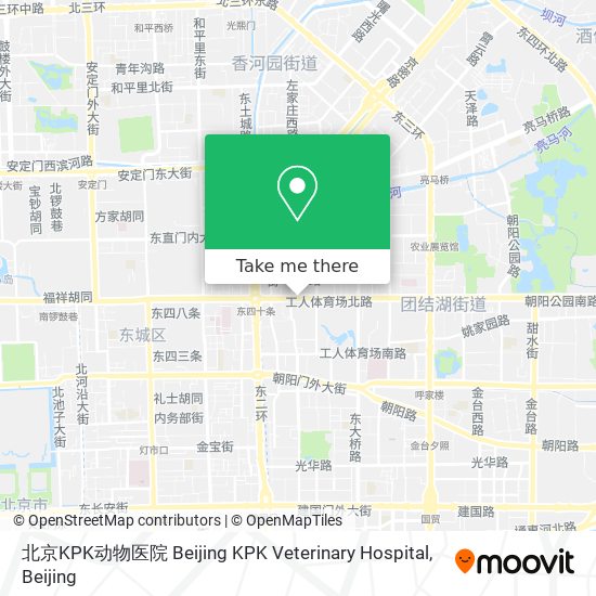 北京KPK动物医院 Beijing KPK Veterinary Hospital map