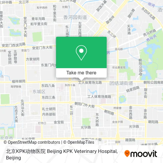 北京KPK动物医院 Beijing KPK Veterinary Hospital map