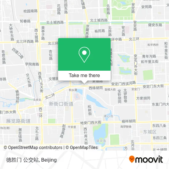 德胜门 公交站 map