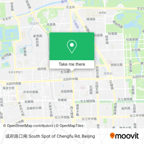 成府路口南 South Spot of Chengfu Rd map