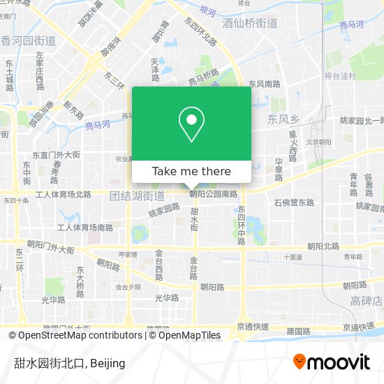甜水园街北口 map