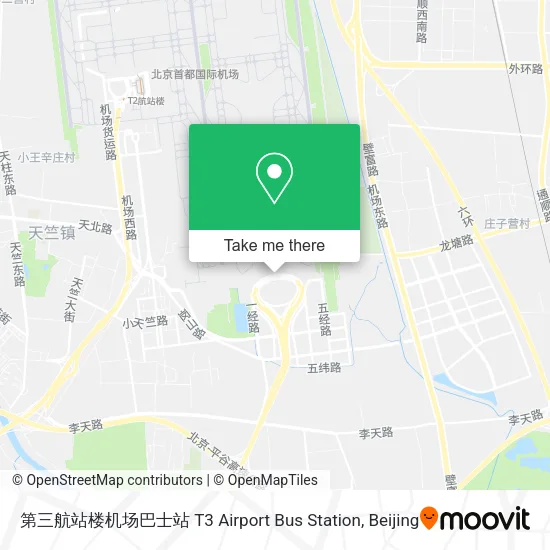 第三航站楼机场巴士站 T3 Airport Bus Station map