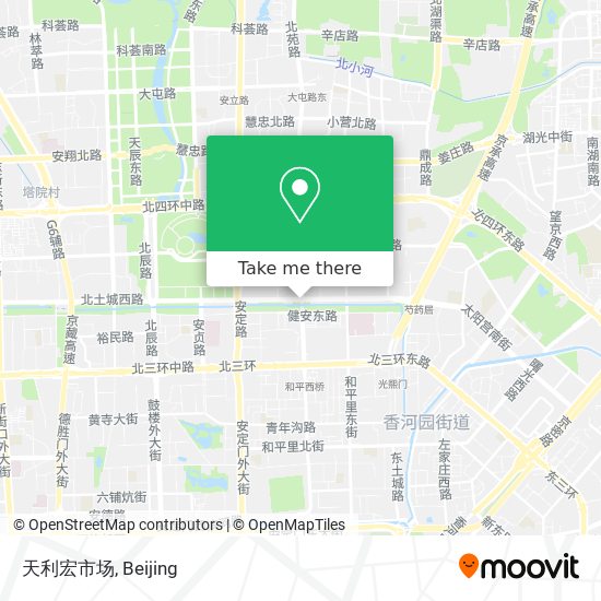 天利宏市场 map