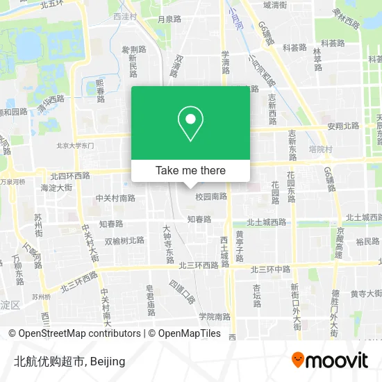 北航优购超市 map