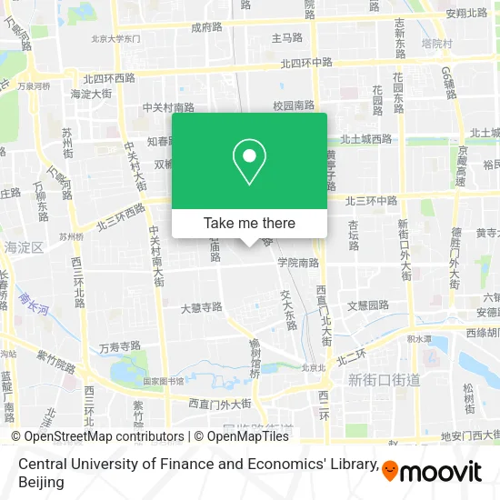 Central University of Finance and Economics' Library map