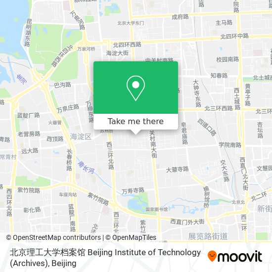 北京理工大学档案馆 Beijing Institute of Technology (Archives) map