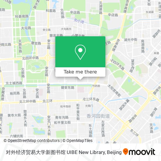 对外经济贸易大学新图书馆 UIBE New Library map