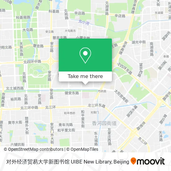 对外经济贸易大学新图书馆 UIBE New Library map