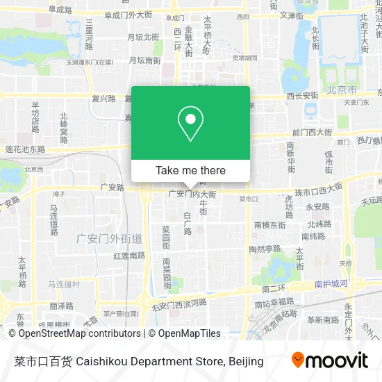 菜市口百货 Caishikou Department Store map
