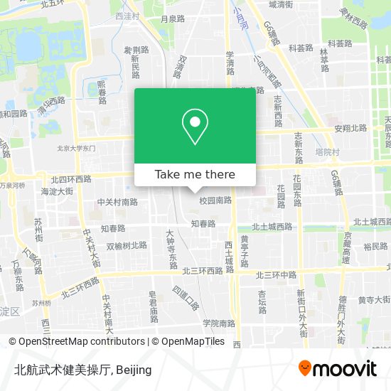 北航武术健美操厅 map