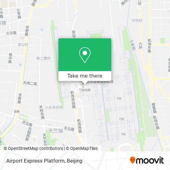 Airport Express Platform map