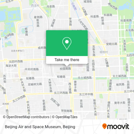 Beijing Air and Space Museum map