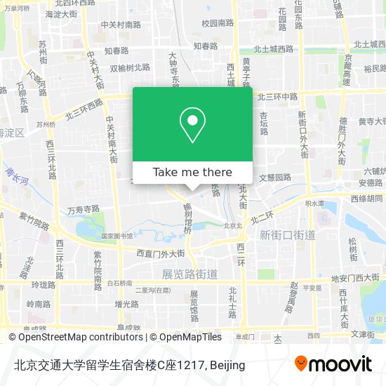 北京交通大学留学生宿舍楼C座1217 map