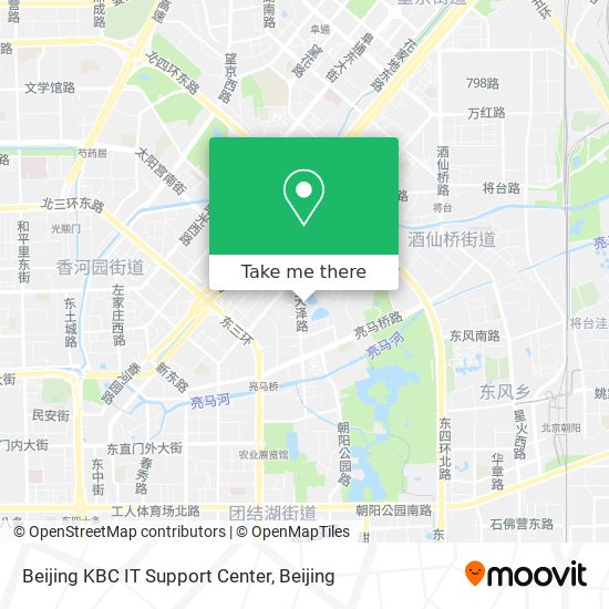 Beijing KBC IT Support Center map