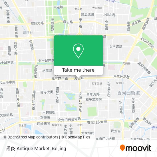 肾炎 Antique Market map