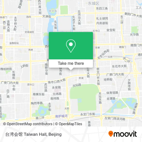 台湾会馆 Taiwan Hall map
