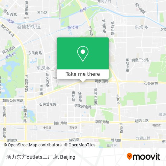 活力东方outlets工厂店 map