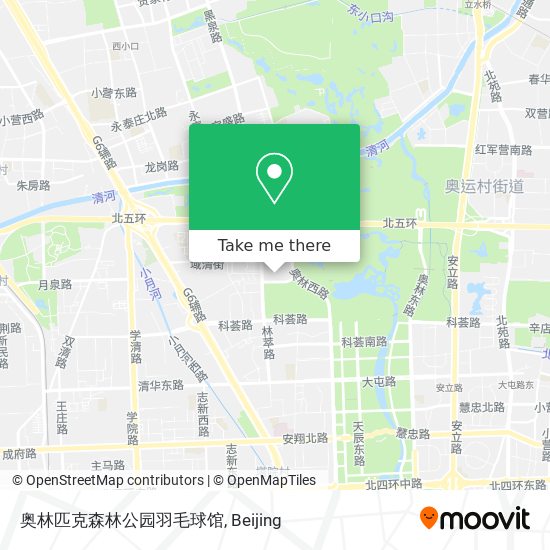 奥林匹克森林公园羽毛球馆 map