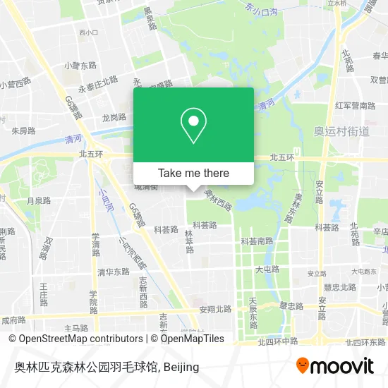 奥林匹克森林公园羽毛球馆 map