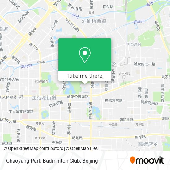 Chaoyang Park Badminton Club map