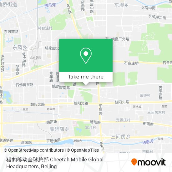 猎豹移动全球总部 Cheetah Mobile Global Headquarters map